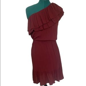 MOSSIMO Supply Co. one shoulder ruffled midi dress from Target